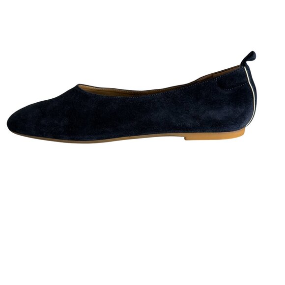 NIB Everlane The Day Glove Flat Heel Woman's sz 11 Suede Navy Blue Narrow Fit - Picture 8 of 12